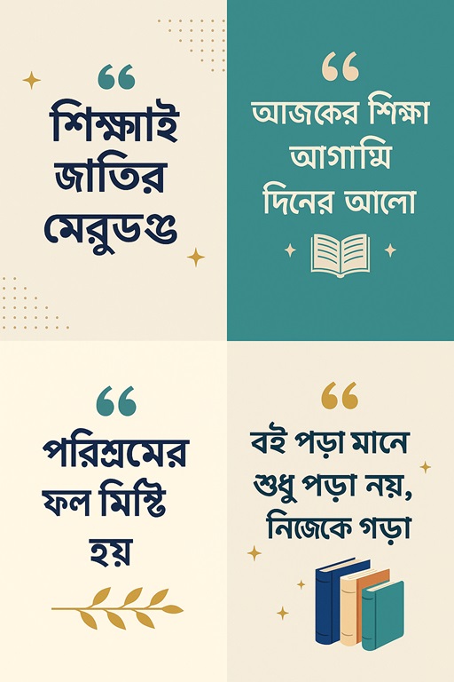শিক্ষামূলক ফেসবুক স্ট্যাটাস ও উক্তি