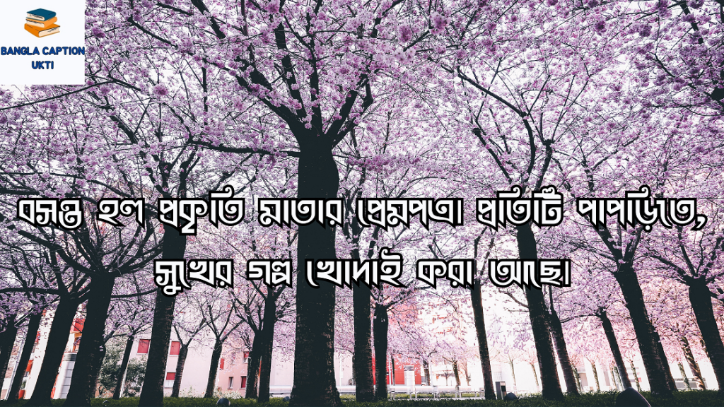 বসন্ত নিয়ে ক্যাপশন