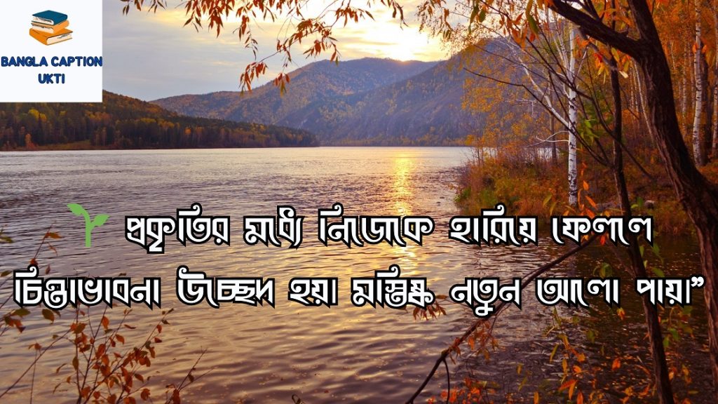 প্রকৃতি নিয়ে ক্যাপশন