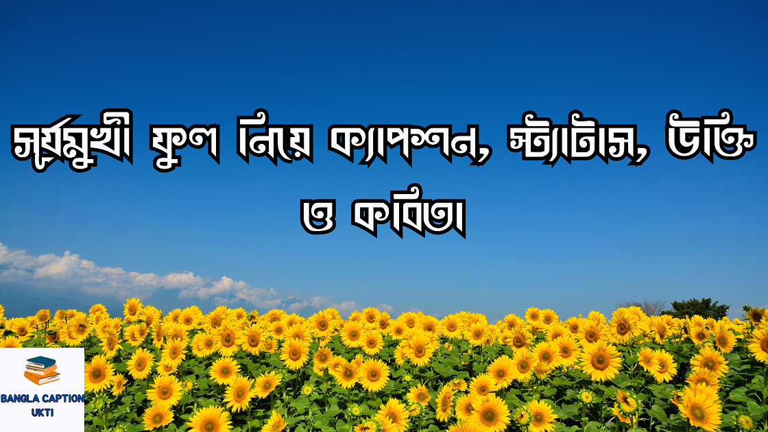 সূর্যমুখী ফুল নিয়ে ক্যাপশন